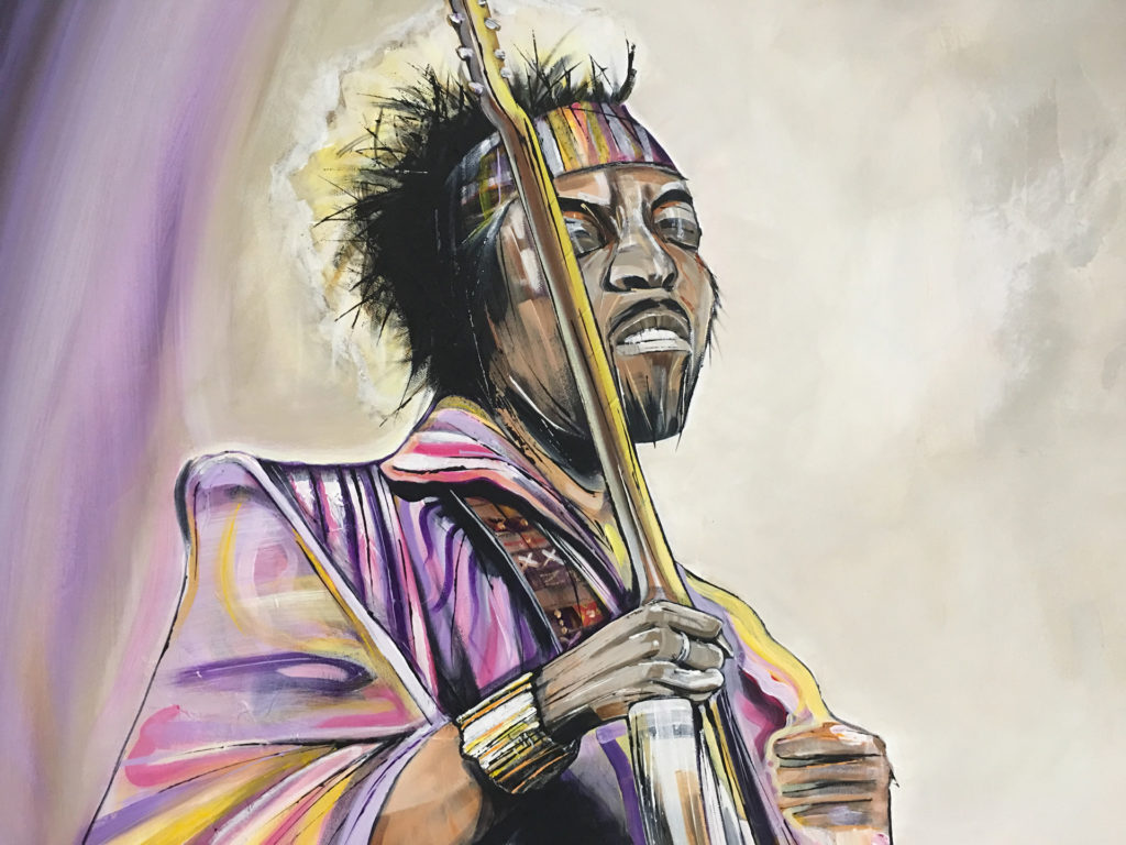 Portrait of Jimi Hendrix